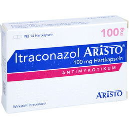 Abbildung: Itraconazol Aristo 100 mg Hartkapseln 14 St, Hartkapseln PZN 09438198