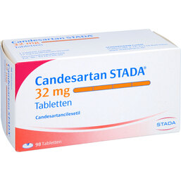 Abbildung: Candesartan STADA 32 mg Tabletten 98 St, Tabletten PZN 09444388