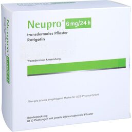Abbildung: Neupro 6 mg / 24 h transdermale Pflaster 84 St, Pflaster transdermal PZN 09467260