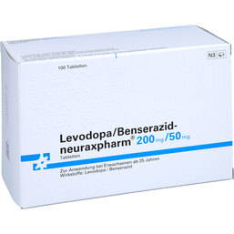 Abbildung: Levodopa Benserazid neuraxpharm 200 mg / 50 mg Tabletten 100 St, Tabletten PZN 09467768