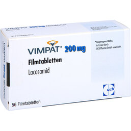 Abbildung: Vimpat 200 mg Filmtabletten 56 St, Filmtabletten PZN 09468383