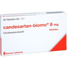Abbildung: Candesartan biomo 8 mg Tabletten 56 St, Tabletten PZN 09474923