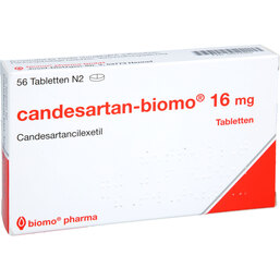 Abbildung: Candesartan biomo 16 mg Tabletten 56 St, Tabletten PZN 09474969