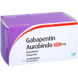 Abbildung: Gabapentin Aurobindo 800 mg Filmtabletten 100 St, Filmtabletten PZN 09478482