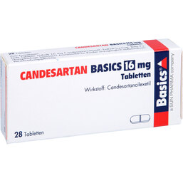 Abbildung: Candesartan Basics 16 mg Tabletten 28 St, Tabletten PZN 09482839