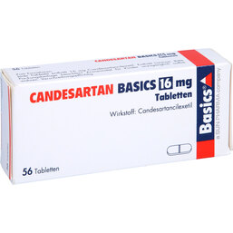 Abbildung: Candesartan Basics 16 mg Tabletten 56 St, Tabletten PZN 09482845