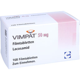 Abbildung: Vimpat 50 mg Filmtabletten 168 St, Filmtabletten PZN 09483810