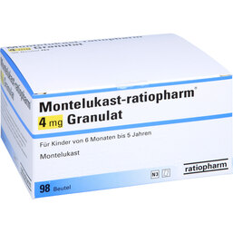 Abbildung: Montelukast ratiopharm 4 mg Granulat 98 St, Granulat PZN 09485737