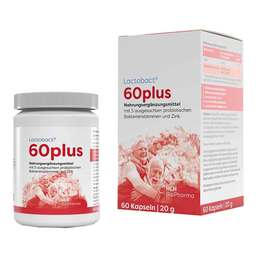 Abbildung: Lactobact 60plus magensaftresistente Kapseln Kapseln magensaftresistent, 60 St PZN 09489959