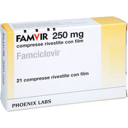 Abbildung: Famvir 250 mg Filmtabletten 21 St, Filmtabletten PZN 09490023