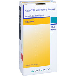 Abbildung: Clobex 500 Mikrogramm / g Shampoo 125 ml, Shampoo PZN 09490632