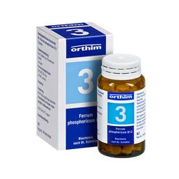 Abbildung: Biochemie Orthim 3 Ferrum phosphoricum D 12 Tabletten Tabletten, 100 St PZN 09491198