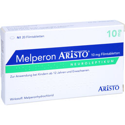 Abbildung: Melperon Aristo 10 mg Filmtabletten 20 St, Filmtabletten PZN 09491301
