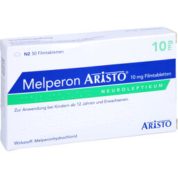 Abbildung: Melperon Aristo 10 mg Filmtabletten 50 St, Filmtabletten PZN 09491318