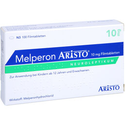 Abbildung: Melperon Aristo 10 mg Filmtabletten 100 St, Filmtabletten PZN 09491324