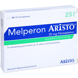 Abbildung: Melperon Aristo 25 mg Filmtabletten 50 St, Filmtabletten PZN 09491347