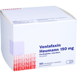 Abbildung: Venlafaxin Heumann 150 mg Hartkapseln retard. Heunet 100 St, Retard-Kapseln PZN 09494050