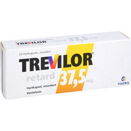 Abbildung: Trevilor retard 37,5 mg Hartkapseln retardiert 20 St, Hartkapseln mit veränderter Wirkstofffreisetzung PZN 09495078