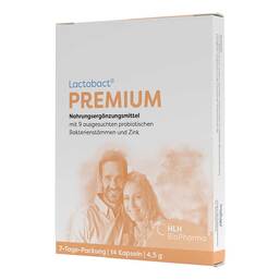 Abbildung: Lactobact Premium 7 Tage Packung magensaftresistent Kapseln Kapseln magensaftresistent, 14 St PZN 09504742