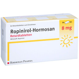 Abbildung: Ropinirol Hormosan 8 mg Retardtabletten 84 St, Retard-Tabletten PZN 09505836