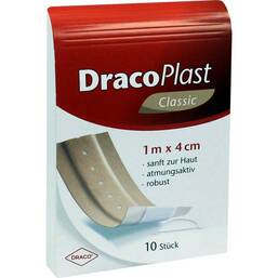 Abbildung: Dracoplast Classic Pflaster 1mx4cm 1 St, Pflaster PZN 09513534