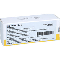 Abbildung: Uro Vaxom 6 mg Hartkapseln 30 St, Hartkapseln PZN 09513824