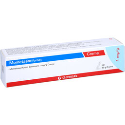 Abbildung: Mometasonfuroat Glenmark 1 mg / g Creme 50 g, Creme PZN 09516975