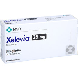 Abbildung: Xelevia 25 mg Filmtabletten 28 St, Filmtabletten PZN 09517673