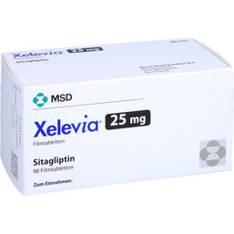 Abbildung: Xelevia 25 mg Filmtabletten 98 St, Filmtabletten PZN 09517696