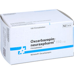 Abbildung: Oxcarbazepin neuraxpharm 150 mg Filmtabletten 100 St, Filmtabletten PZN 09519459