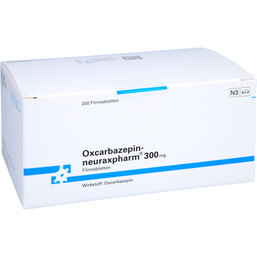 Abbildung: Oxcarbazepin neuraxpharm 300 mg Filmtabletten 200 St, Filmtabletten PZN 09519502