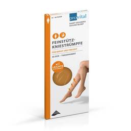 Abbildung: Provital 40 den Stützkniestrümpfe Größe 35 - 38 puder 2 St PZN 09519732