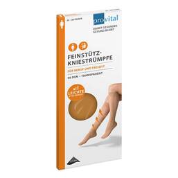 Abbildung: Provital 40 den Stützkniestrümpfe Größe 39 - 42 puder 2 St PZN 09519749