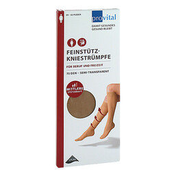 Abbildung: Provital 70 den Stützkniestrümpfe Größe 39 - 42 puder 2 St PZN 09519761