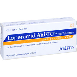 Abbildung: Loperamid Aristo 2 mg Tabletten 10 St, Tabletten PZN 09520787