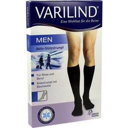 Abbildung: Varilind Men Kniestrumpf XL Baumwolle schwarz 2 St PZN 09521367
