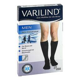Abbildung: Varilind Men Kniestrumpf XL Baumwolle anthrazit 2 St PZN 09521404