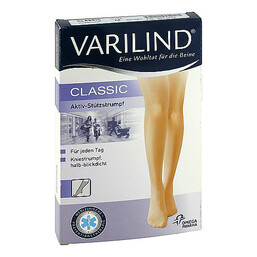 Abbildung: Varilind Classic Kniestrumpf M schwarz 2 St PZN 09521433