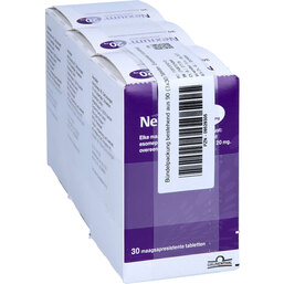 Abbildung: Nexium 20 mg magensaftresistente Tabletten 90 St, Tabletten magensaftresistent PZN 09529305