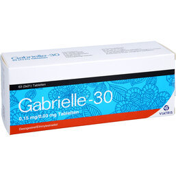 Abbildung: Gabrielle-30 0,15 mg / 0,03 mg Tabletten 63 St, Tabletten PZN 09530113