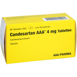Abbildung: Candesartan AAA 4 mg Tabletten 98 St, Tabletten PZN 09531733