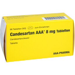 Abbildung: Candesartan AAA 8 mg Tabletten 98 St, Tabletten PZN 09531779