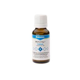Abbildung: Petvital 6 Kalium sulfuricum D6 Globuli vet. (für Tiere) Globuli, 15 g PZN 09533620