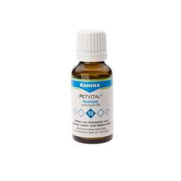 Abbildung: Petvital 10 Natrium sulfuricum D6 Globuli vet. (für Tiere) Globuli, 15 g PZN 09533672