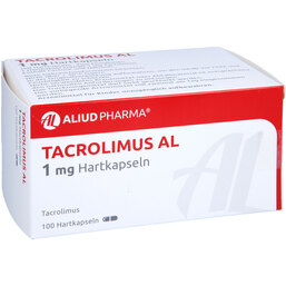 Abbildung: Tacrolimus AL 1 mg Hartkapseln 100 St, Hartkapseln PZN 09534588