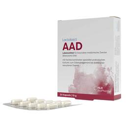 Abbildung: Lactobact AAD magensaftresistente Kapseln Kapseln magensaftresistent, 20 St PZN 09535257