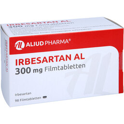 Abbildung: Irbesartan AL 300 mg Filmtabletten 98 St, Filmtabletten PZN 09538215