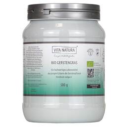 Abbildung: Bio Gerstengras Pulver Pulver, 500 g PZN 09539203