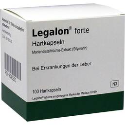 Abbildung: Legalon forte Kapseln 100 St, Hartkapseln PZN 09540933