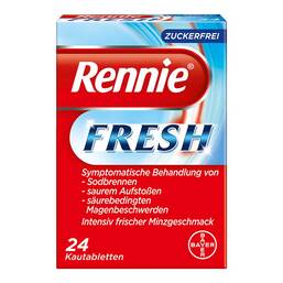 Abbildung: Rennie Fresh Kautabletten Kautabletten, 24 St PZN 09543481